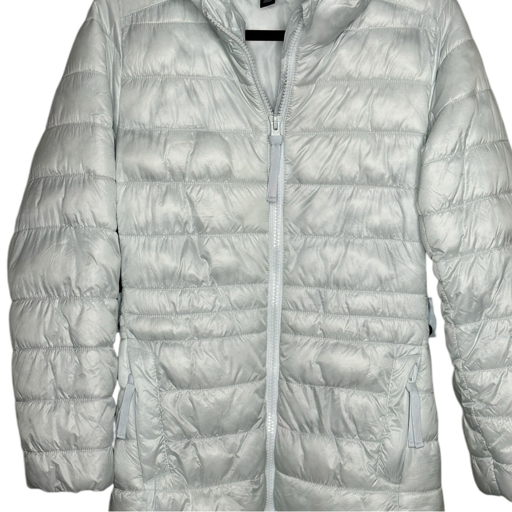 Swiss Tech women’s puffer jacket in light blue. Size: Small - Picture 2 of 9